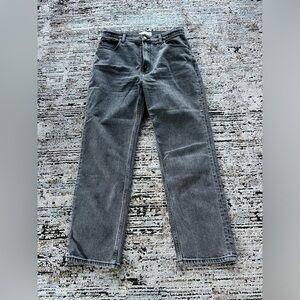 Abercrombie Ultra High Rise Ankle Straight Jean